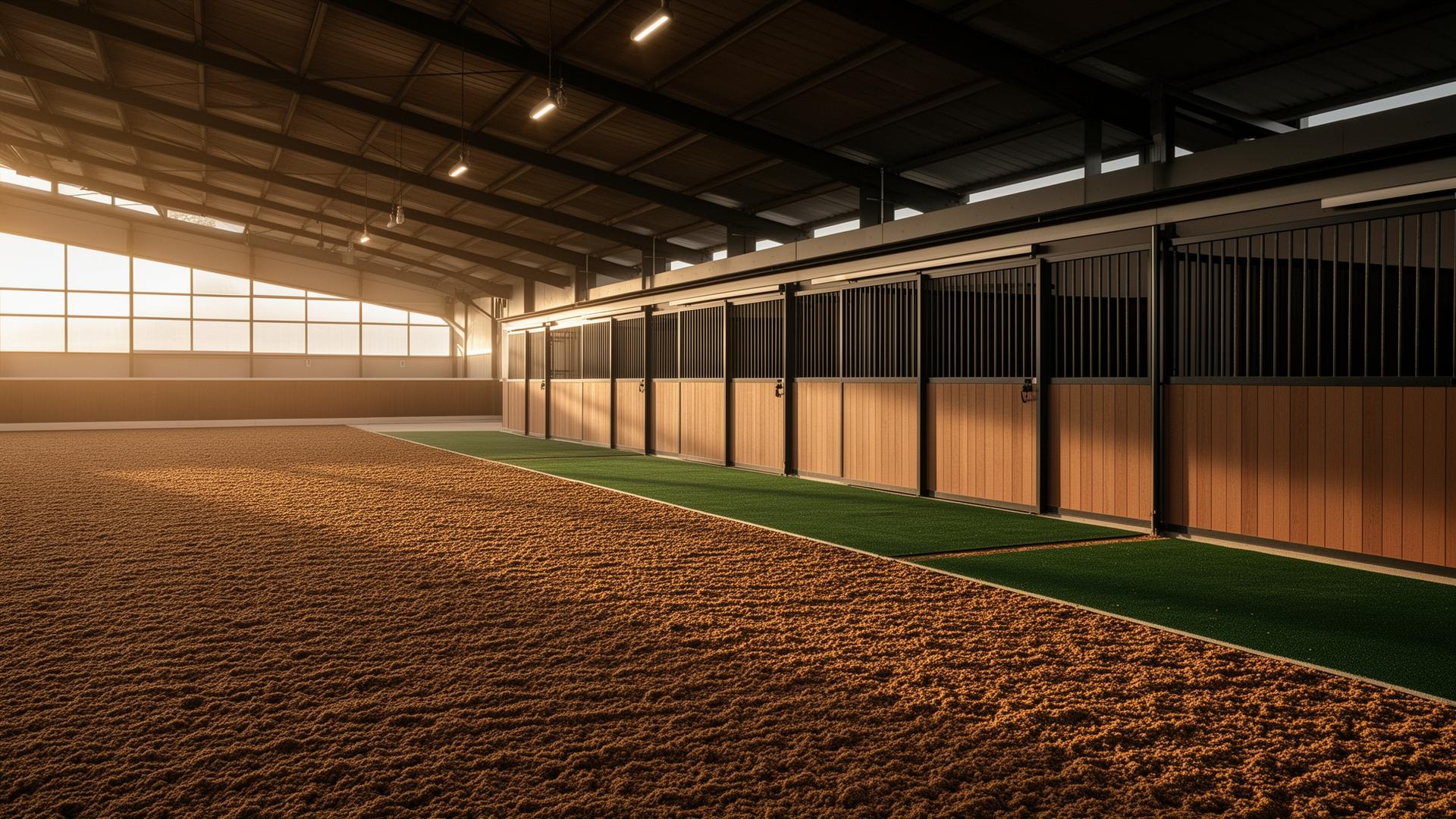 Equine arena and stable surfaces